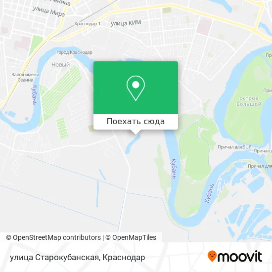 Карта улица Старокубанская
