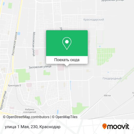 Карта улица 1 Мая, 230