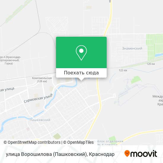 Карта улица Ворошилова (Пашковский)