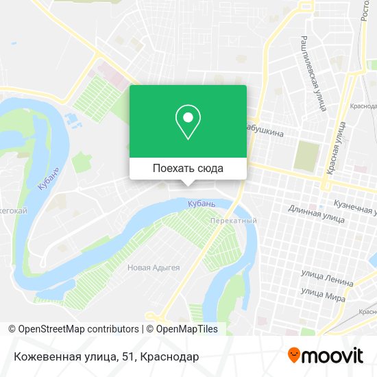 Карта Кожевенная улица, 51