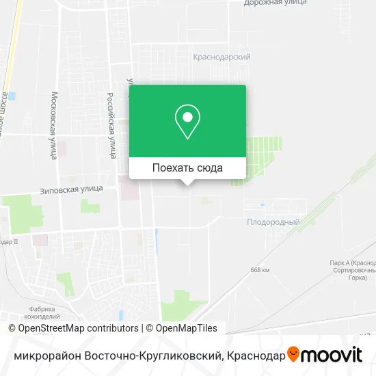 Карта микрорайон Восточно-Кругликовский