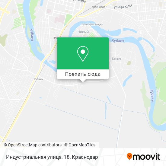 Карта Индустриальная улица, 18