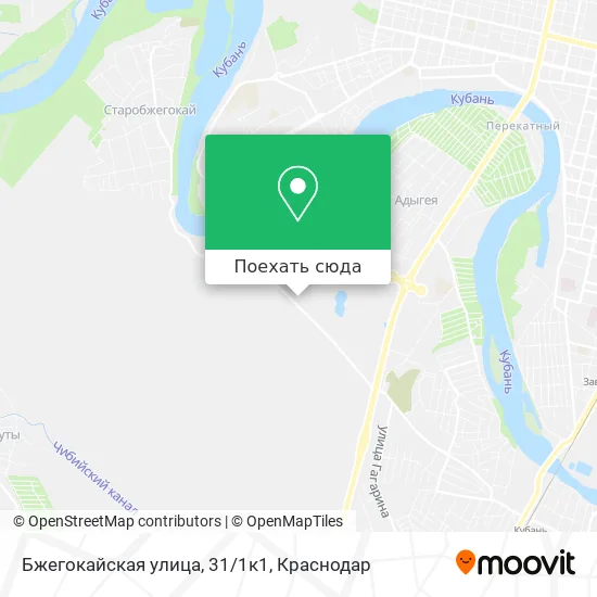 Карта Бжегокайская улица, 31/1к1