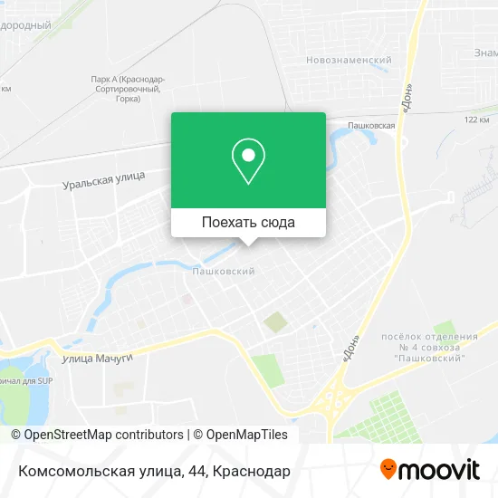 Карта Комсомольская улица, 44