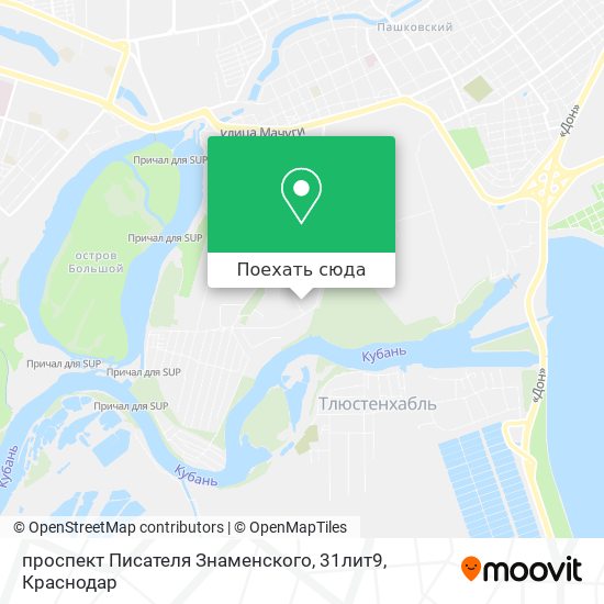 Карта проспект Писателя Знаменского, 31лит9