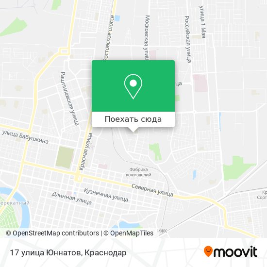 Карта 17 улица Юннатов