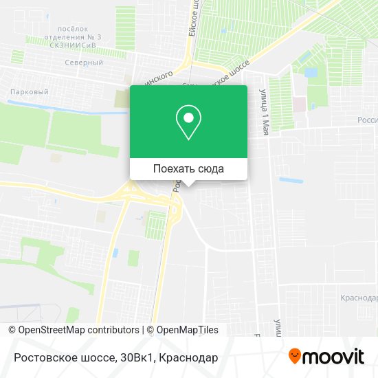 Карта Ростовское шоссе, 30Вк1
