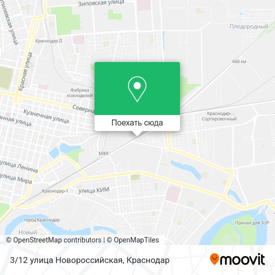 Карта 3/12 улица Новороссийская