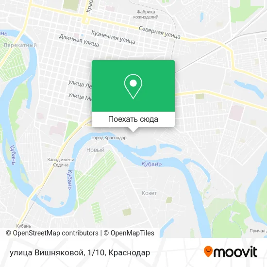 Карта улица Вишняковой, 1/10