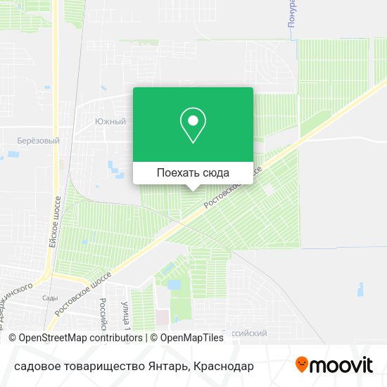 Карта садовое товарищество Янтарь