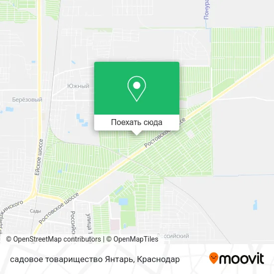 Карта садовое товарищество Янтарь