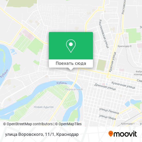 Карта улица Воровского, 11/1