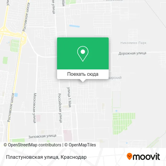 Карта Пластуновская улица