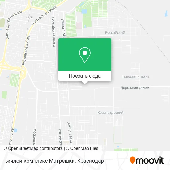Карта жилой комплекс Матрёшки