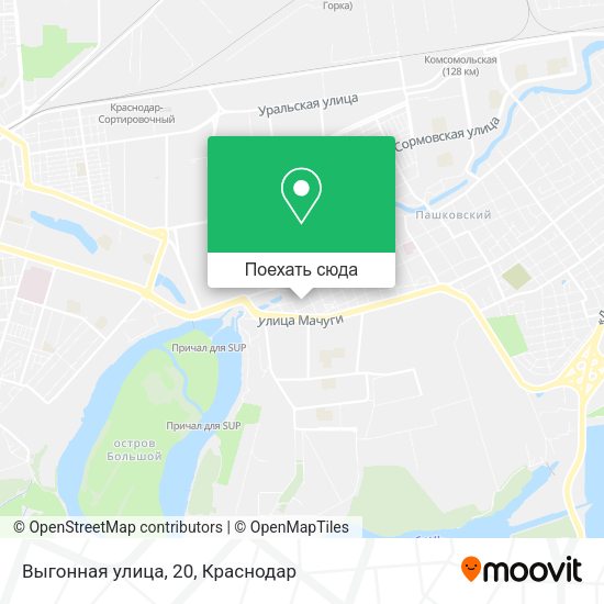 Карта Выгонная улица, 20