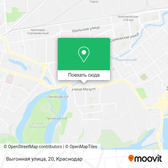 Карта Выгонная улица, 20