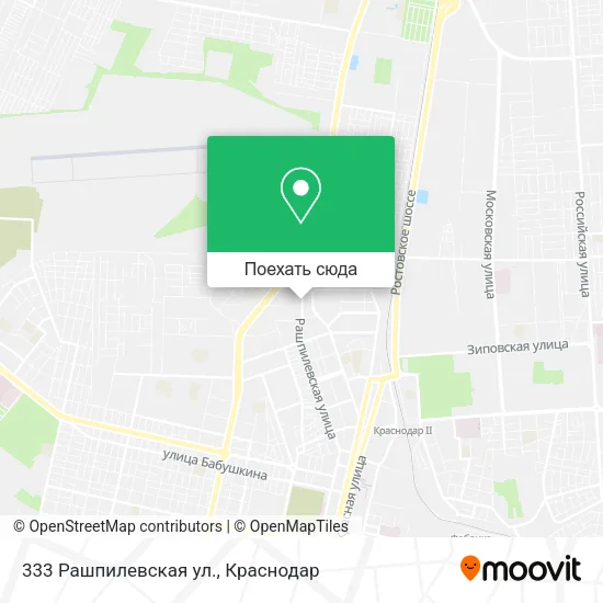 Карта 333 Рашпилевская ул.