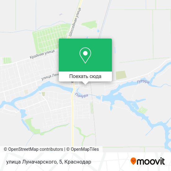 Карта улица Луначарского, 5