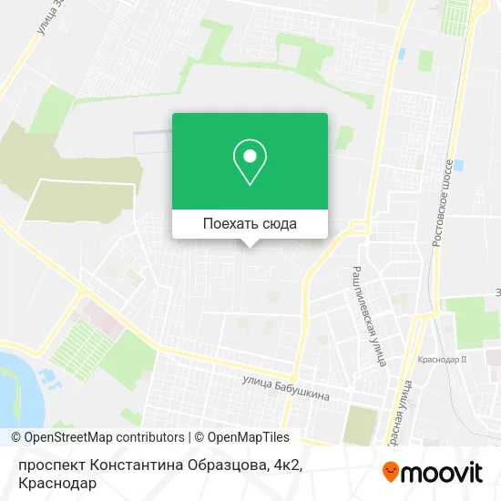 Карта проспект Константина Образцова, 4к2