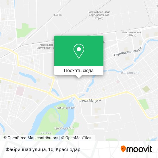 Карта Фабричная улица, 10