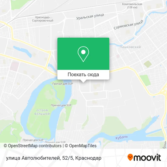 Карта улица Автолюбителей, 52/5