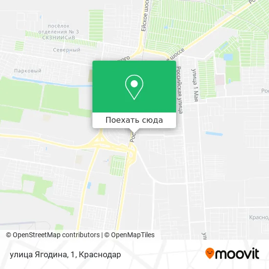 Карта улица Ягодина, 1