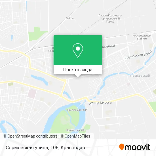Карта Сормовская улица, 10Е