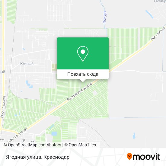 Карта Ягодная улица