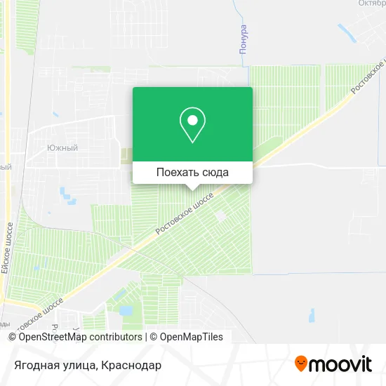 Карта Ягодная улица