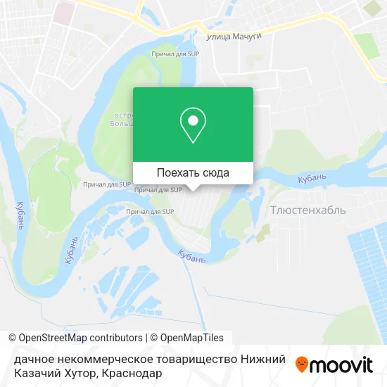 Карта дачное некоммерческое товарищество Нижний Казачий Хутор