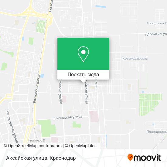 Карта Аксайская улица