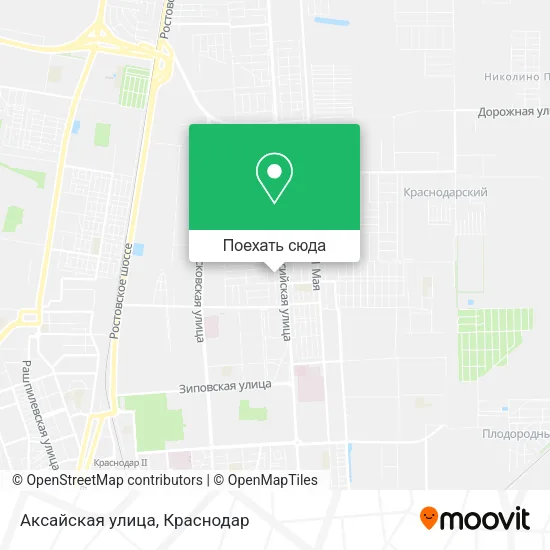 Карта Аксайская улица