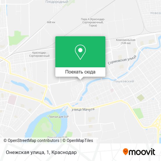 Карта Онежская улица, 1