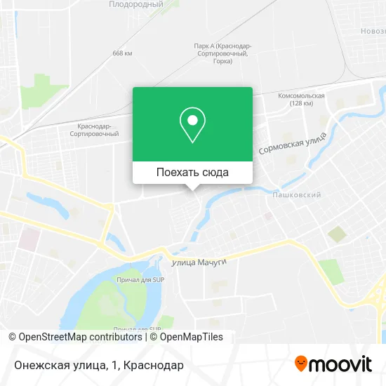 Карта Онежская улица, 1
