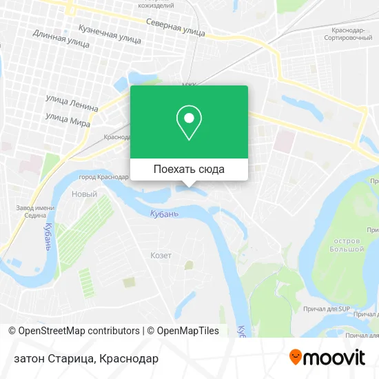 Карта затон Старица