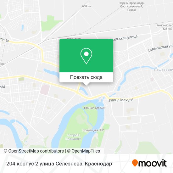 Карта 204 корпус 2 улица Селезнева