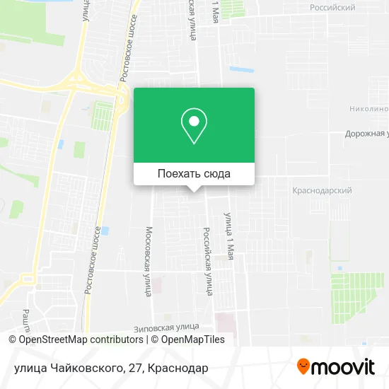 Карта улица Чайковского, 27