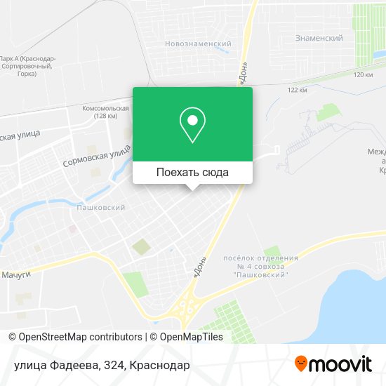 Карта улица Фадеева, 324