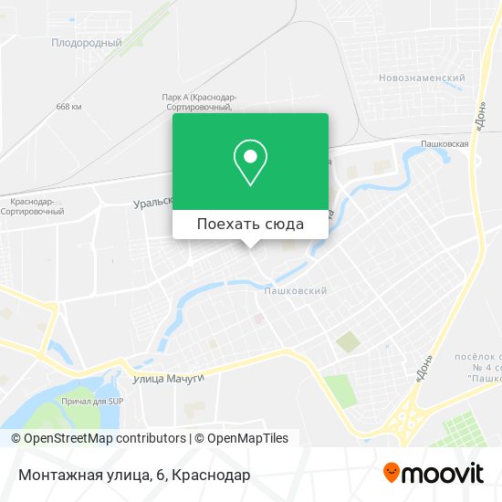 Карта Монтажная улица, 6