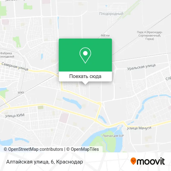 Карта Алтайская улица, 6
