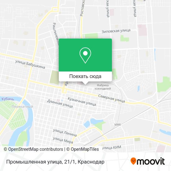 Карта Промышленная улица, 21/1
