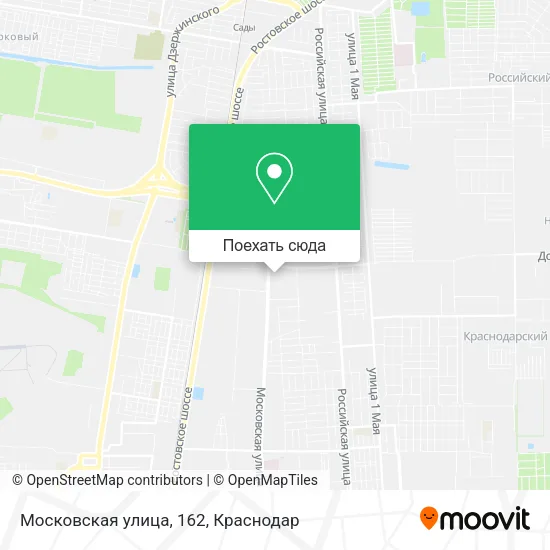 Карта Московская улица, 162