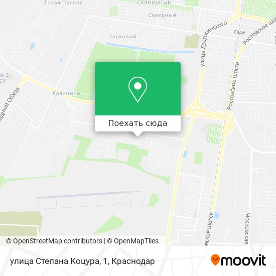 Карта улица Степана Коцура, 1