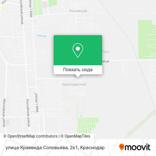 Карта улица Краеведа Соловьёва, 2к1