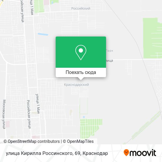 Карта улица Кирилла Россинского, 69