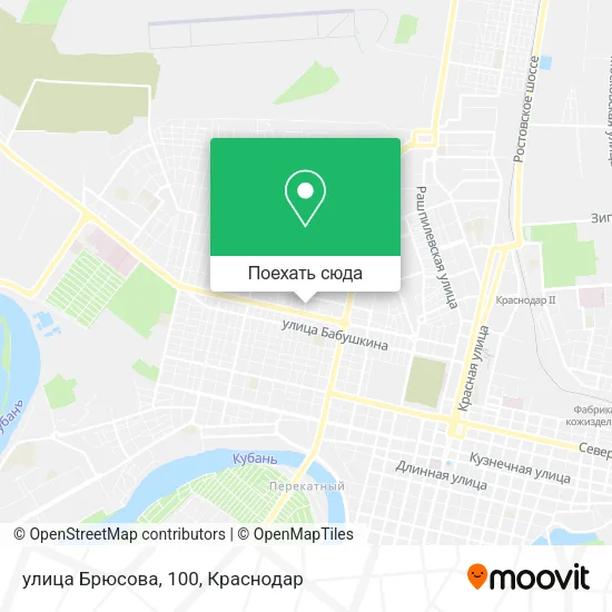 Карта улица Брюсова, 100