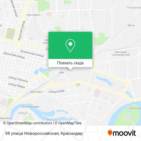 Карта 98 улица Новороссийская