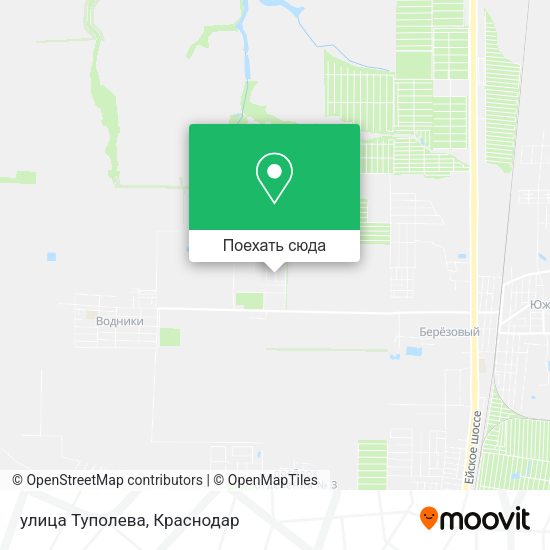 Карта улица Туполева