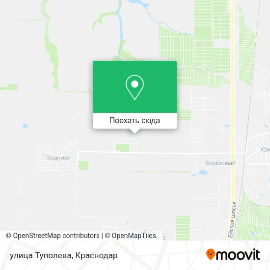 Карта улица Туполева