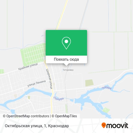 Карта Октябрьская улица, 1